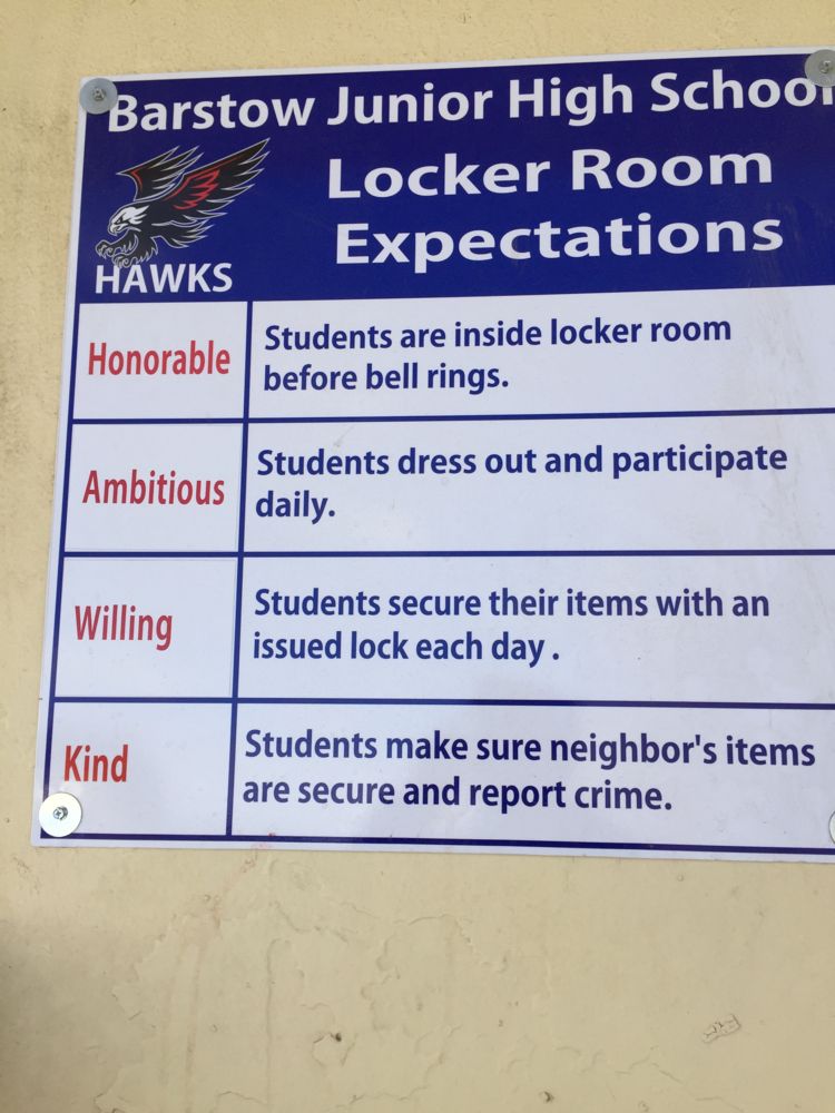 PBIS • Page Barstow Junior High School